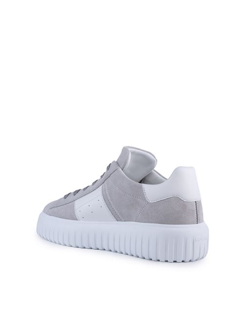 Sneakers H-Stripes in pelle scamosciata Grigio HOGAN | HXM6450FO70 PJQ0853